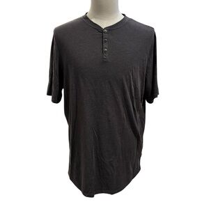 Good Man Brand Charcoal Short Sleeve Henley Shirt – XL